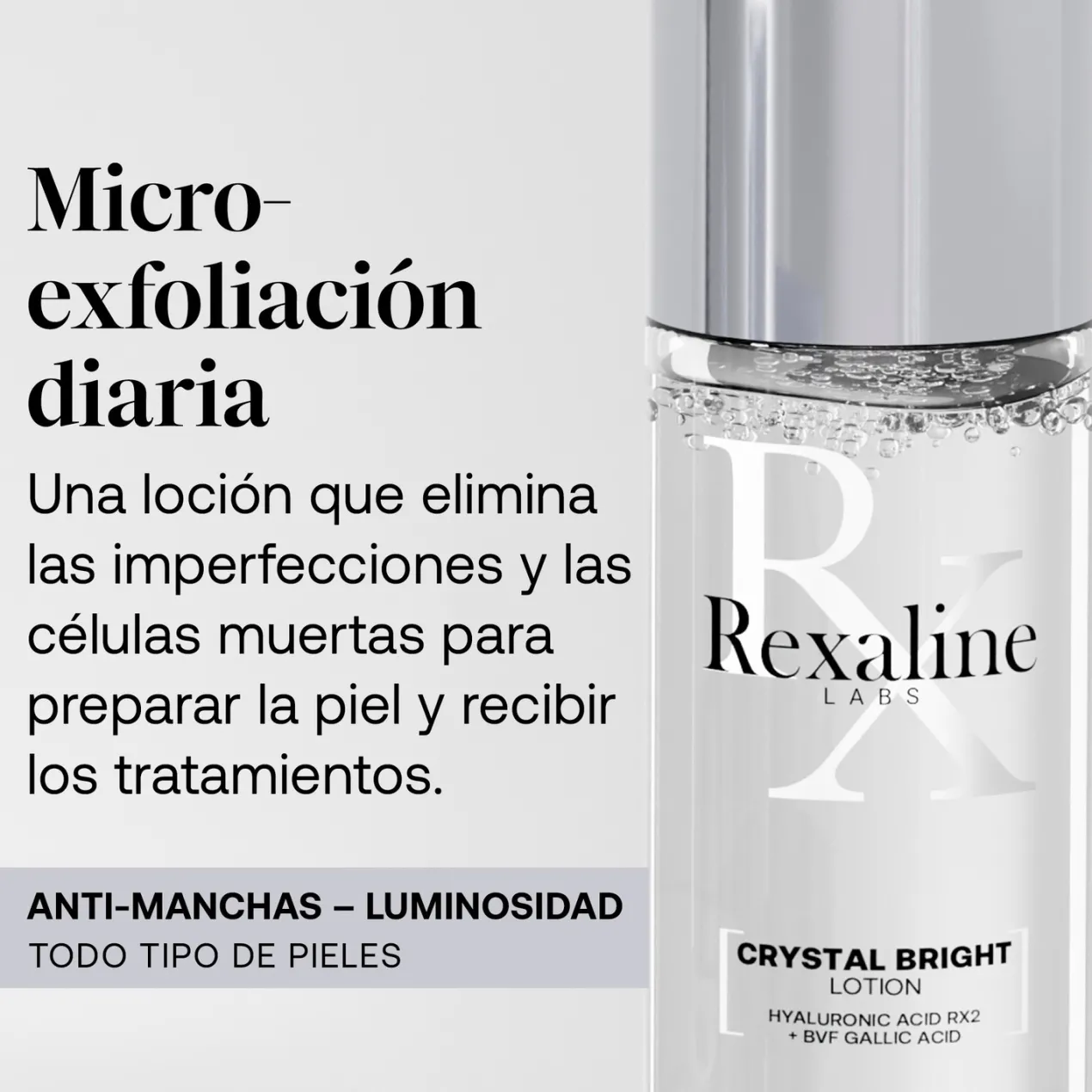Crystal Bright Loción Exfoliante Iluminadora