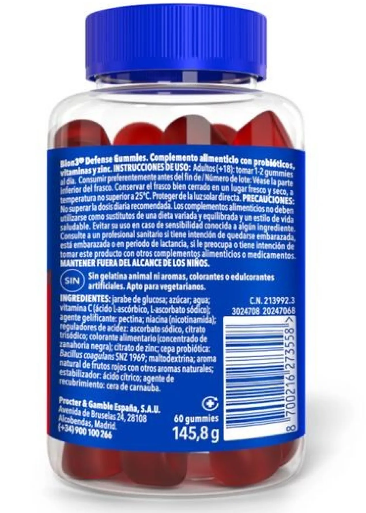 Defense 60 Gummies Complemento Alimenticio