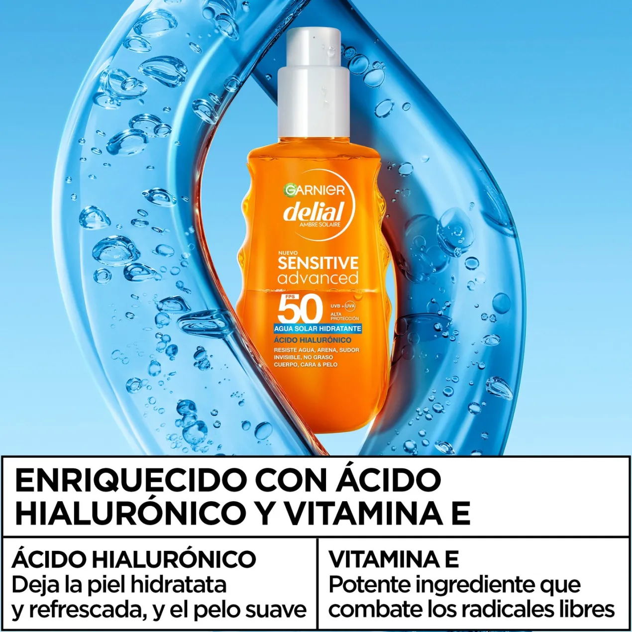 Delial Sensitive Advanced Agua Solar Hidratante FPS 50