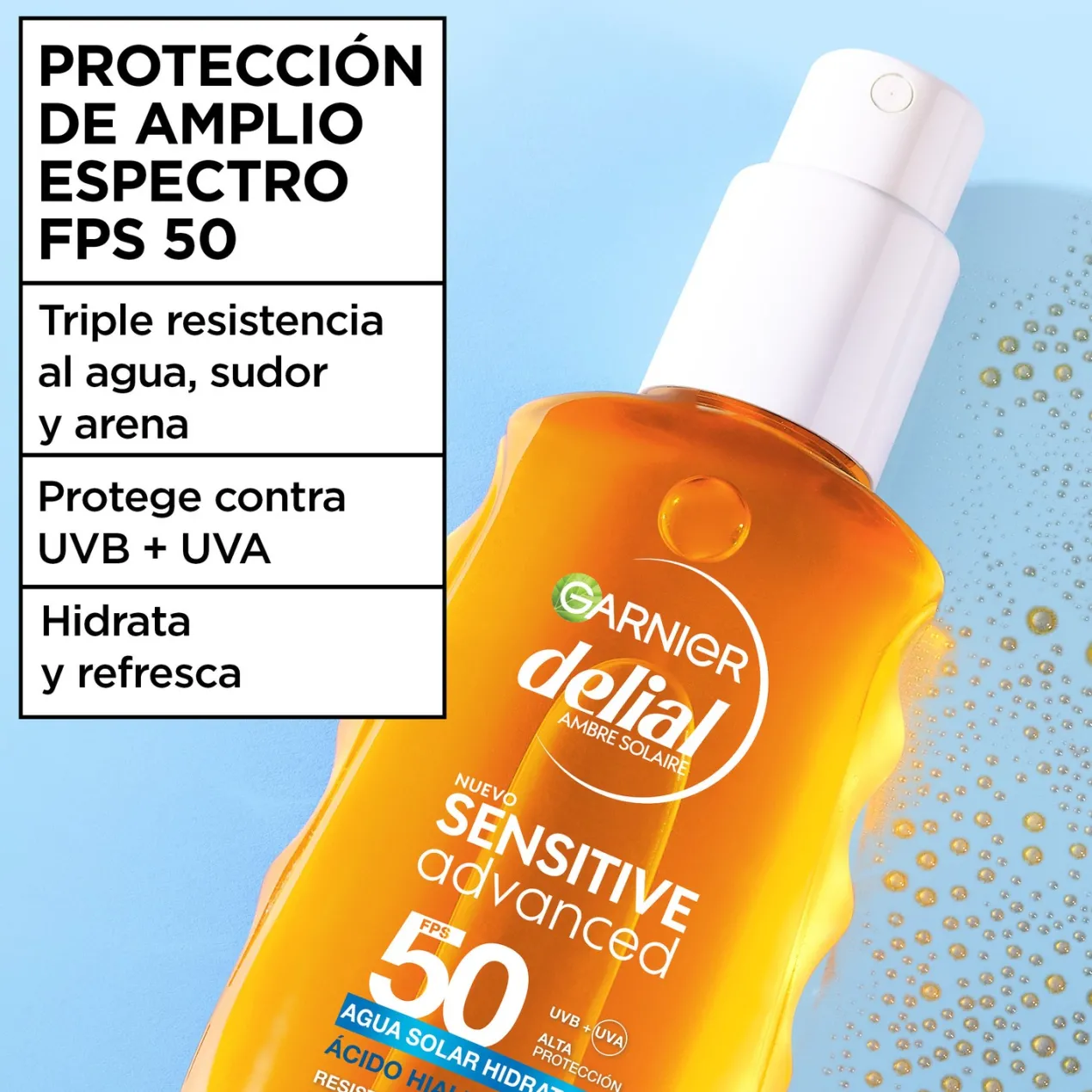 Delial Sensitive Advanced Agua Solar Hidratante FPS 50