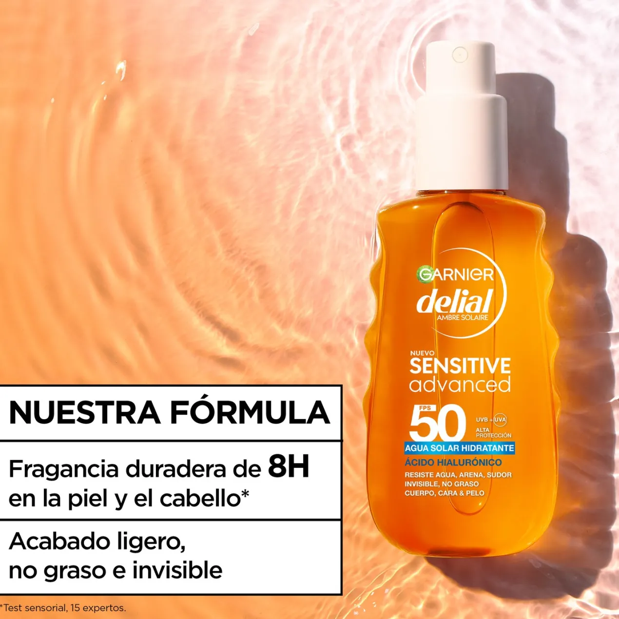 Delial Sensitive Advanced Agua Solar Hidratante FPS 50