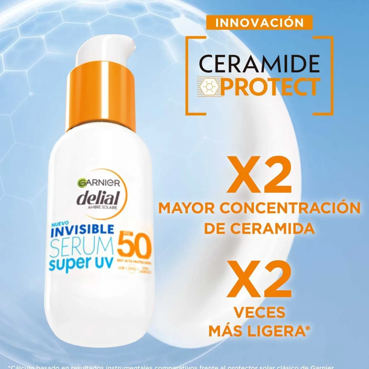 Delial Serum Invisible Super UV SPF50 Protector Diario Sensación Ligera