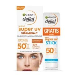 Delial Super UV Vitamina C FPS50+ Crema Facial + stick de regalo