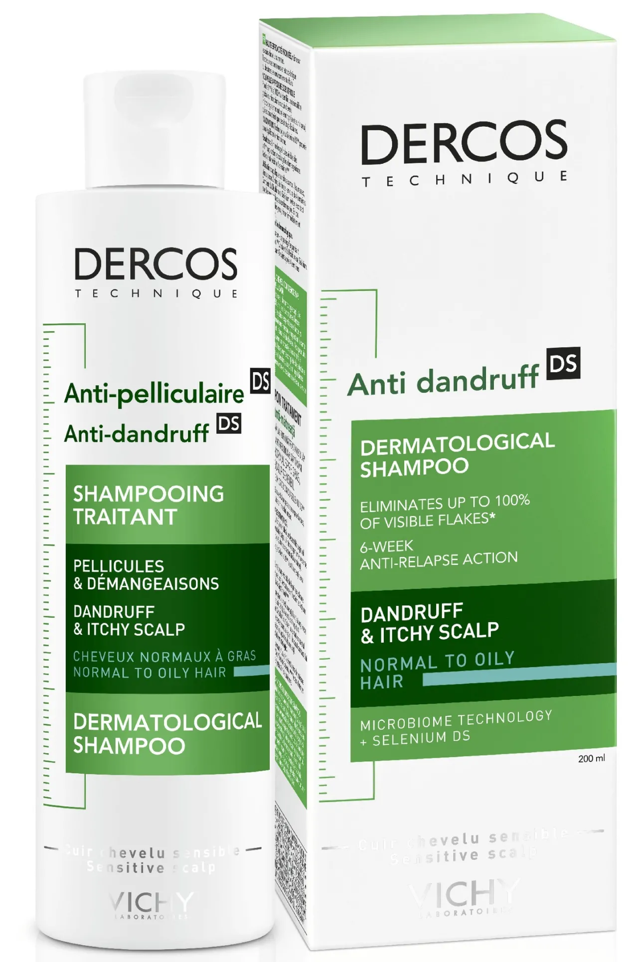 Dercos Champú Anticaspa Cabello Graso