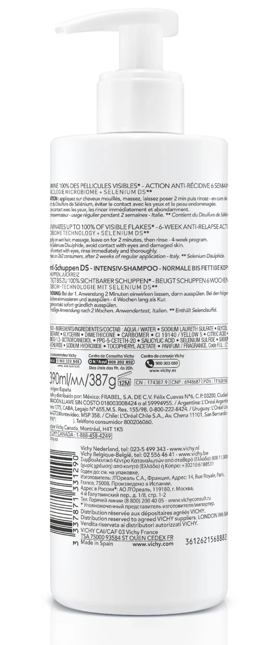 Dercos Champú Anticaspa Cabello Graso