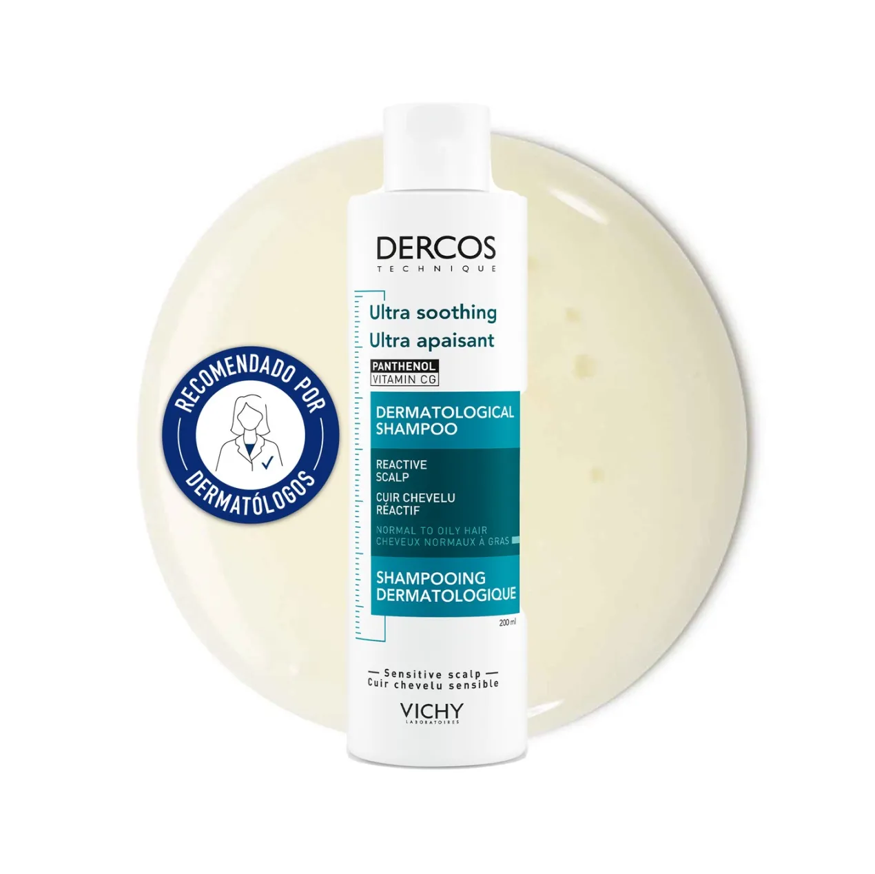 Dercos Champú Ultra Calmante Cabello Graso