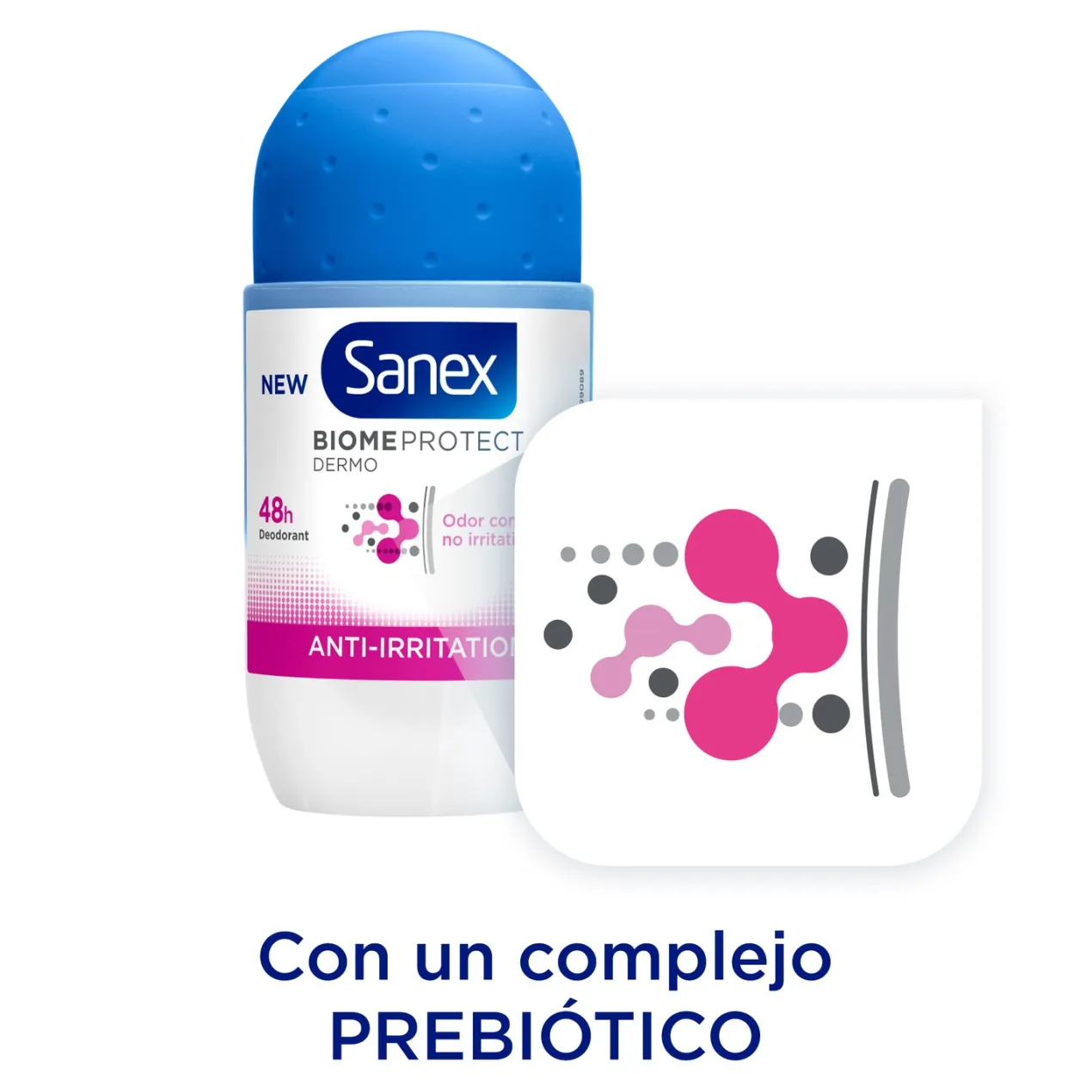 Desodorante Roll-On BiomeProtect Dermo 48h Anti-Irritation