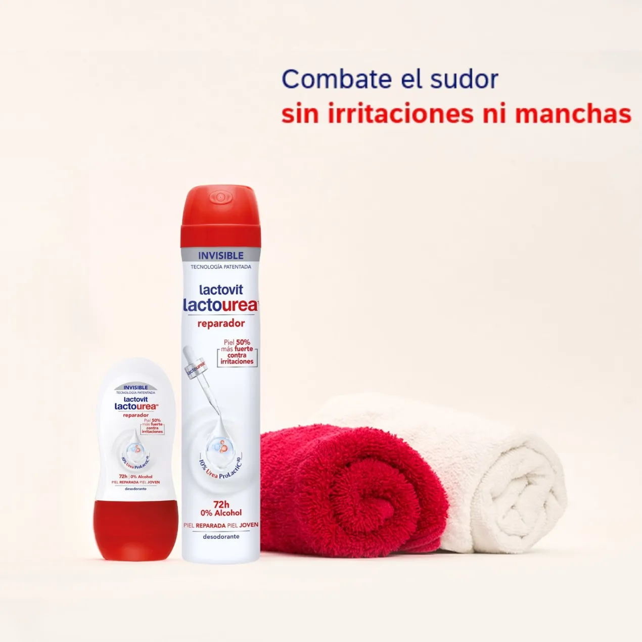 Desodorante Rollon LactoUrea Reparador Eficaz