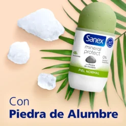 Desodorante Roll-On Natur Protect Piel Normal 48h con Piedra de Alumbre