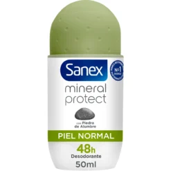 Desodorante Roll-On Natur Protect Piel Normal 48h con Piedra de Alumbre