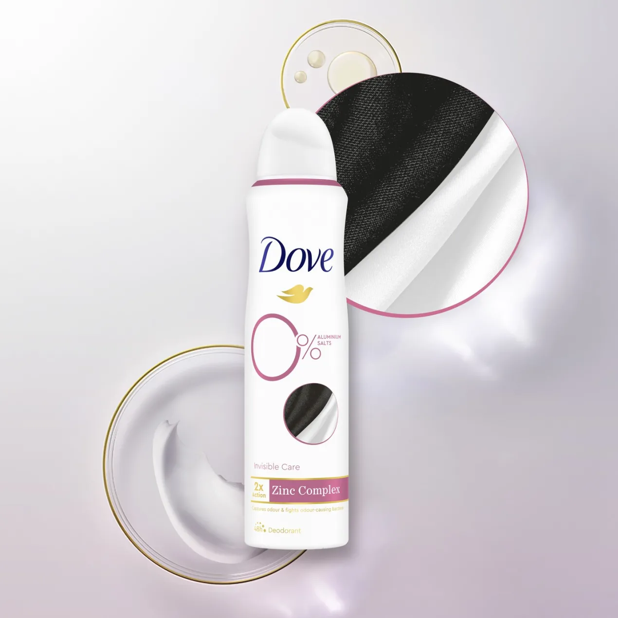 Desodorante Spray 0% Aluminiun Salts Invisible Care