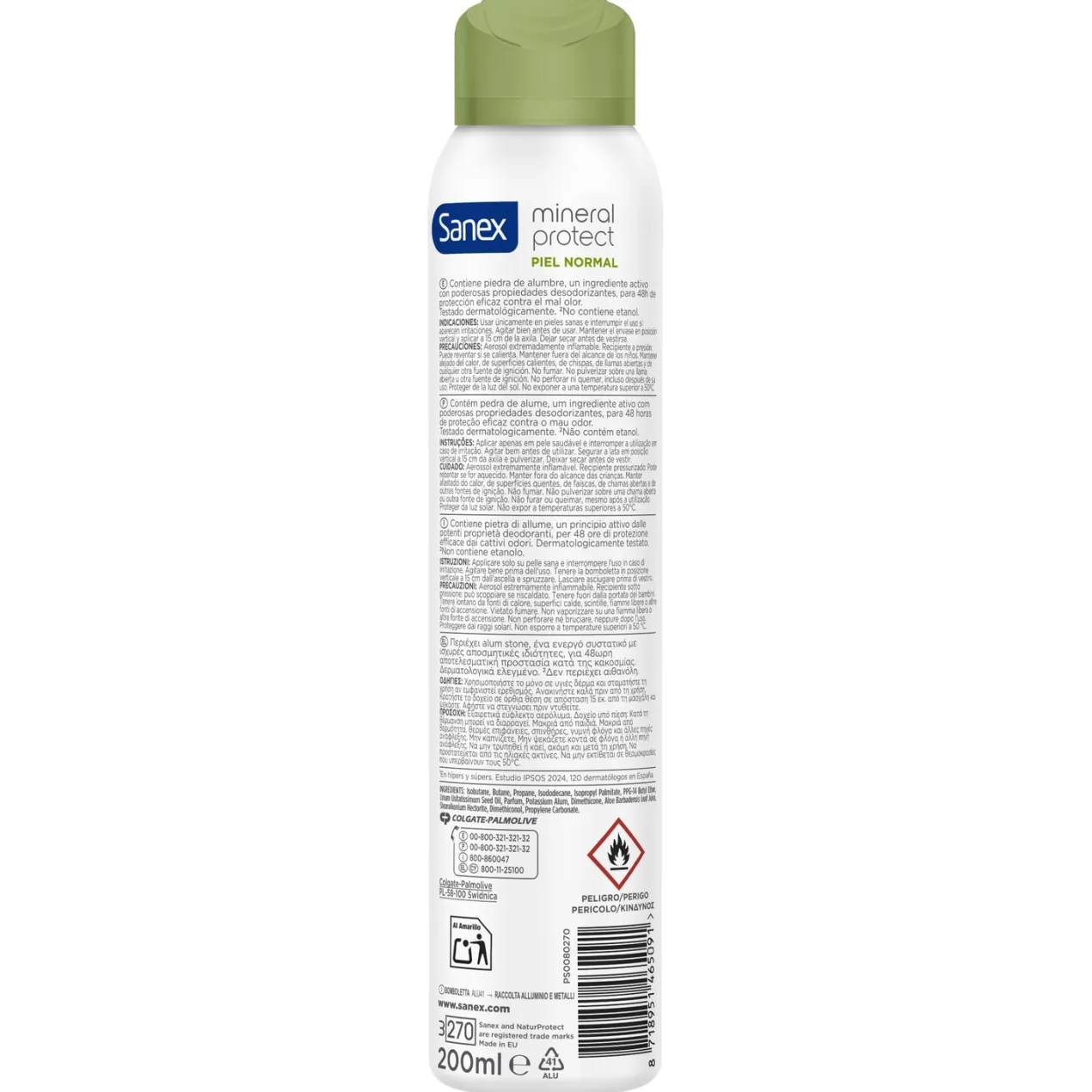 Desodorante Spray Natur Protect Piel Normal 48h con Piedra de Alumbre
