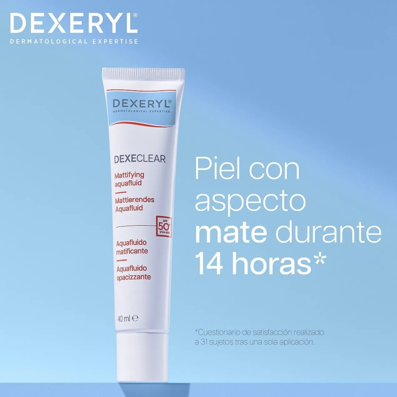 Dexeclear Aquafluido Matificante SPF50+