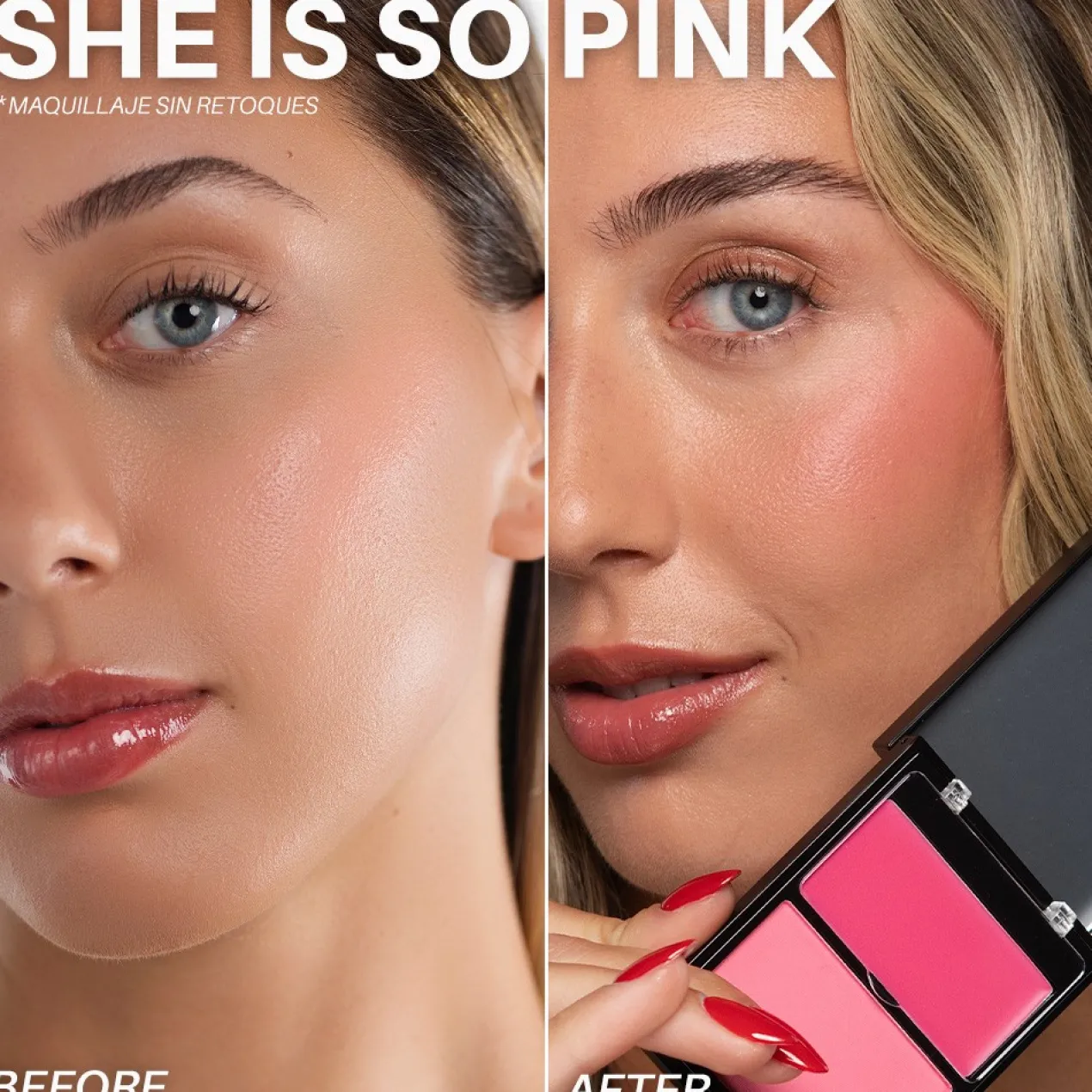 Double Cheek Blush Colorete en Crema y Polvo
