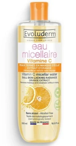 Eau Micellaire Agua Micelar Desmaquillante con Vitamina C