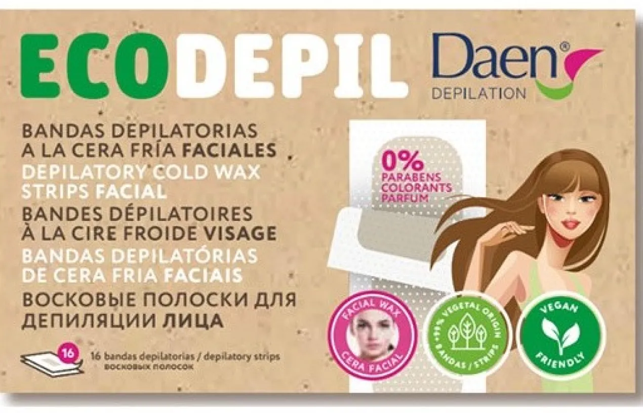 Ecodepil Bandas Depilatorias Faciales Cera Fría