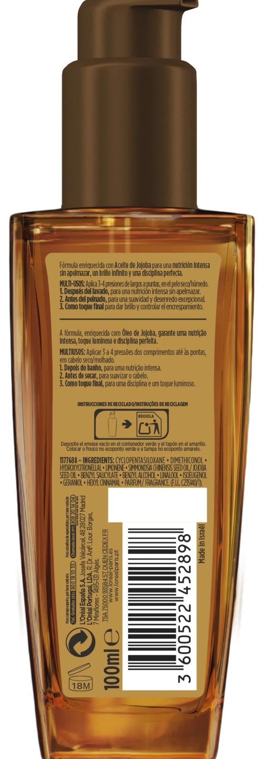 ELVIVE Aceite Extraordinario Cabello Seco