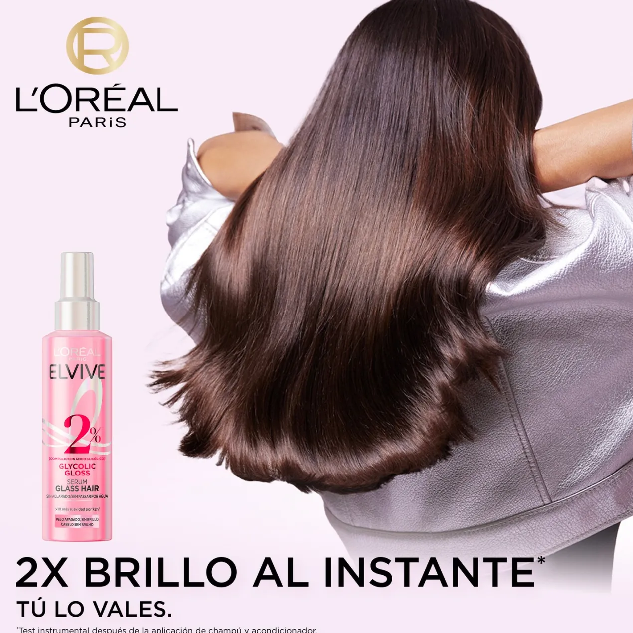 Elvive Glycolic Gloss Sérum Glass Hair sin Aclarado