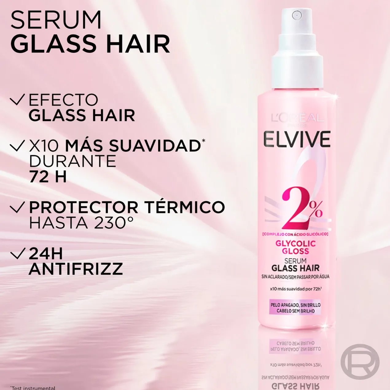 Elvive Glycolic Gloss Sérum Glass Hair sin Aclarado