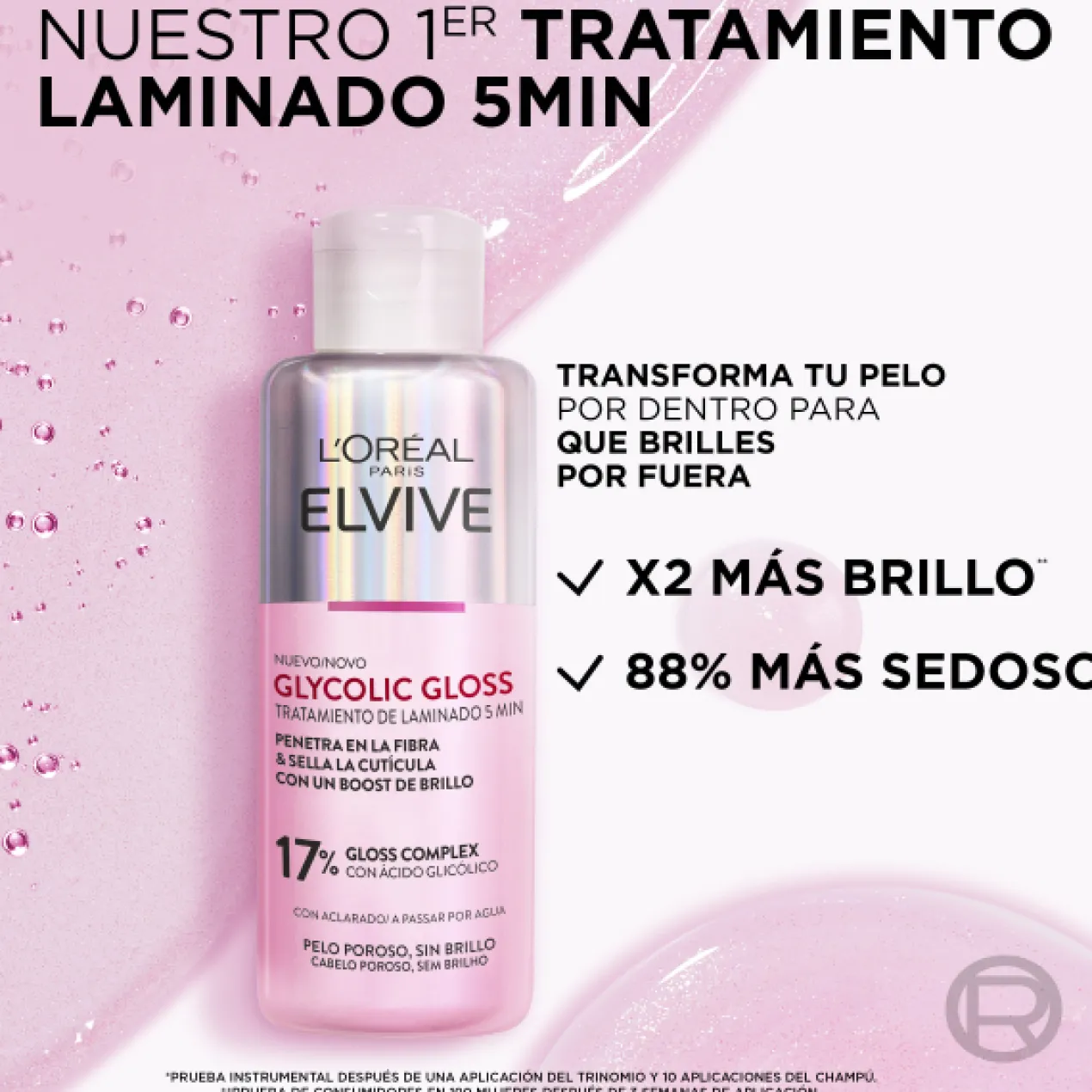 Elvive Tratamiento de Laminado Glycolic Gloss