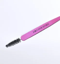 2 en 1 Brow Definer Pinzas de Depilar con Goupillon