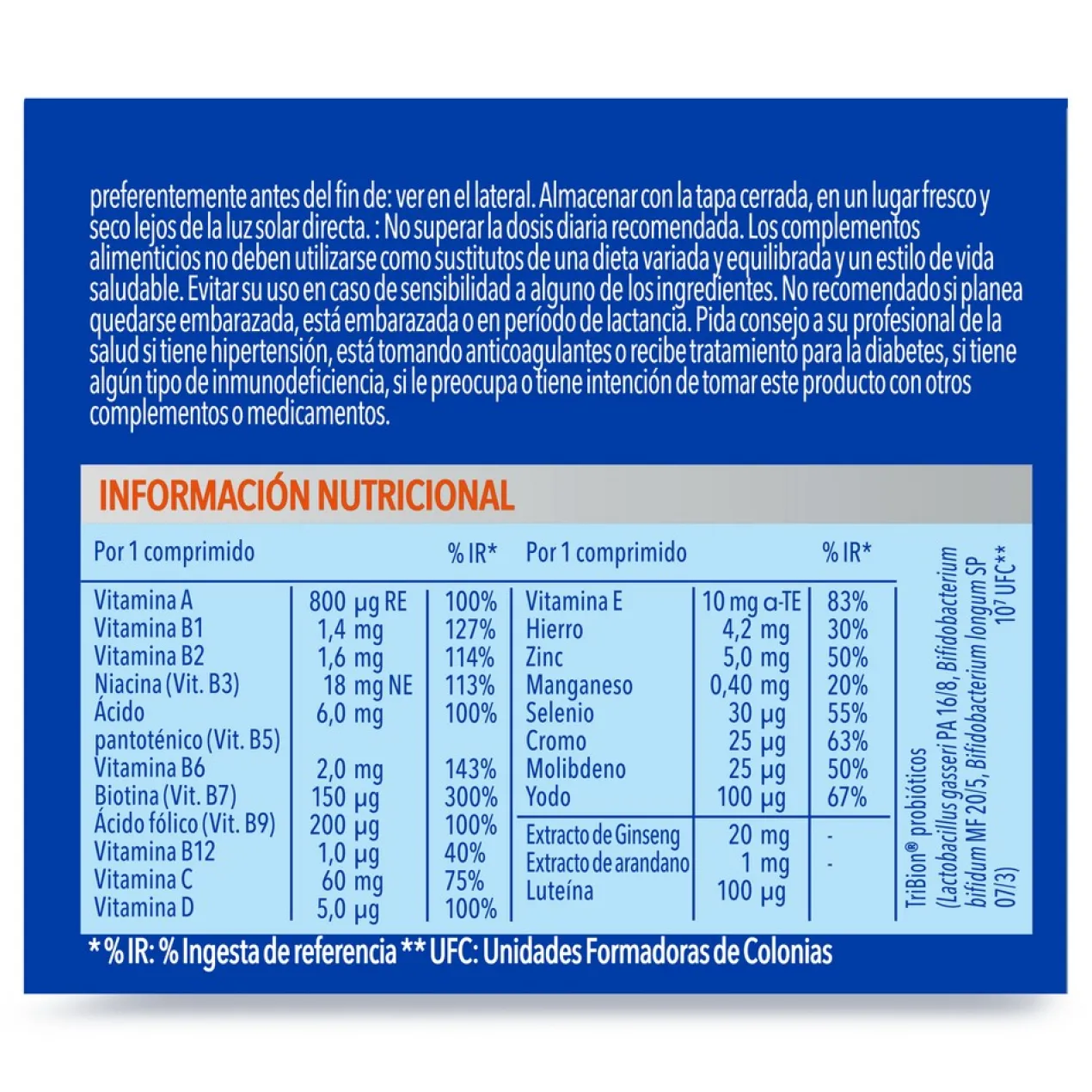 Energy 50+ Comprimidos