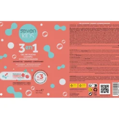 3 en 1 Gel de Ducha + Champú + Acondicionador