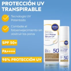 2 en 1 Primer Serum UV Diario Protección Facial SPF50+
