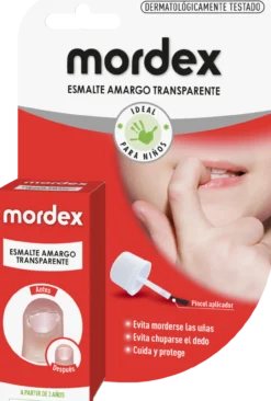 Esmalte Amargo Transparente Ideal Niños