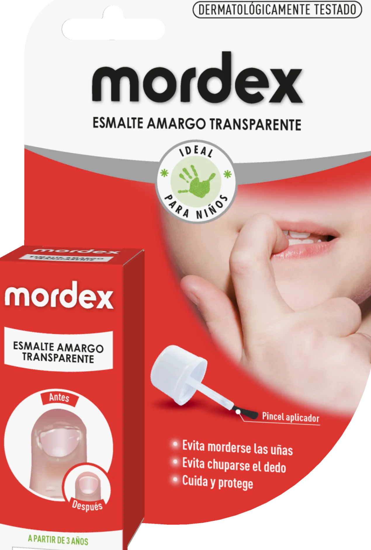 Esmalte Amargo Transparente Ideal Niños
