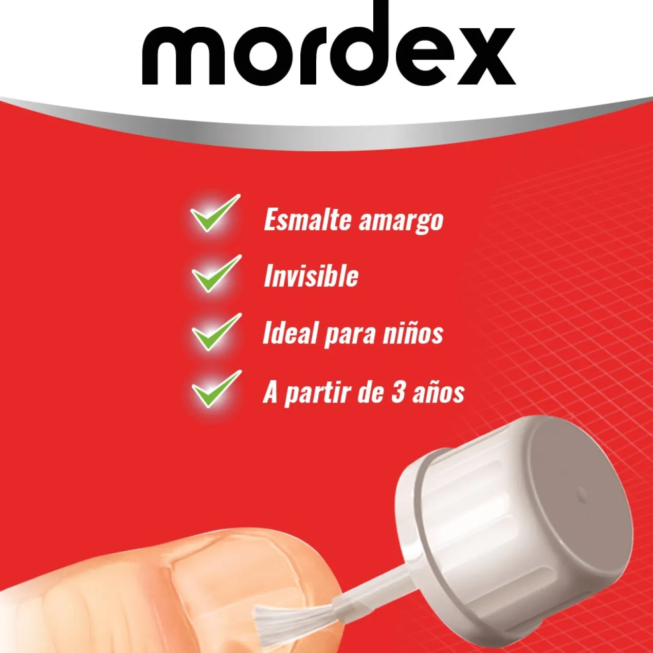 Esmalte Amargo Transparente Ideal Niños