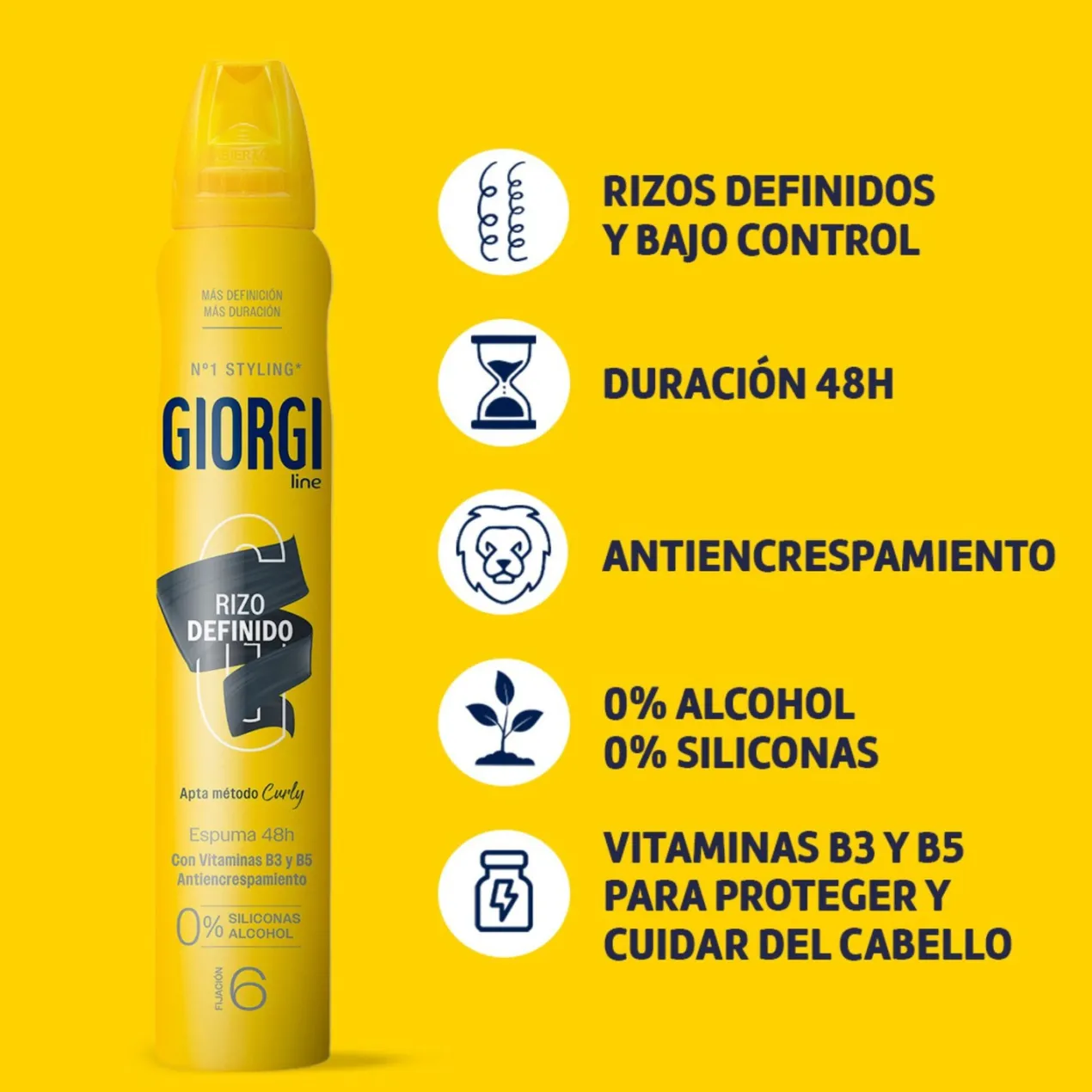 Espuma Rizos Definidos 48H