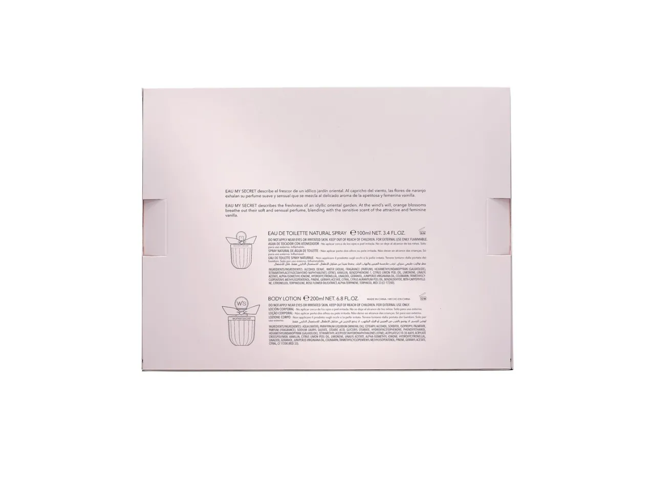 Estuche de Regalo Eau My Secret Eau de Toilette