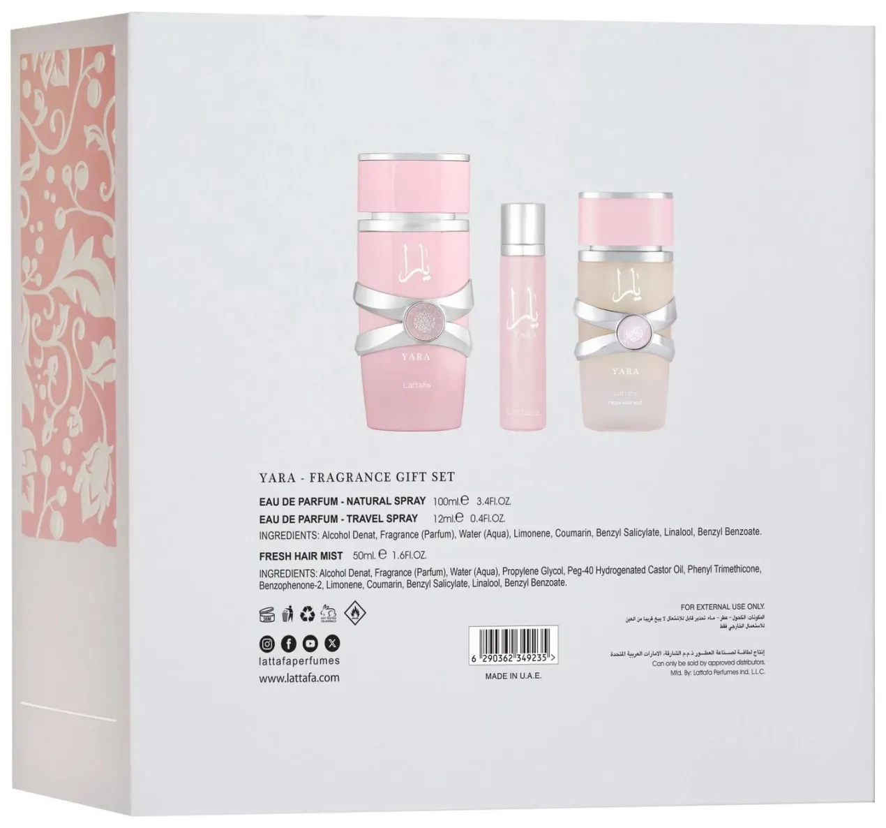 Estuche de Regalo Yara Eau de Parfum