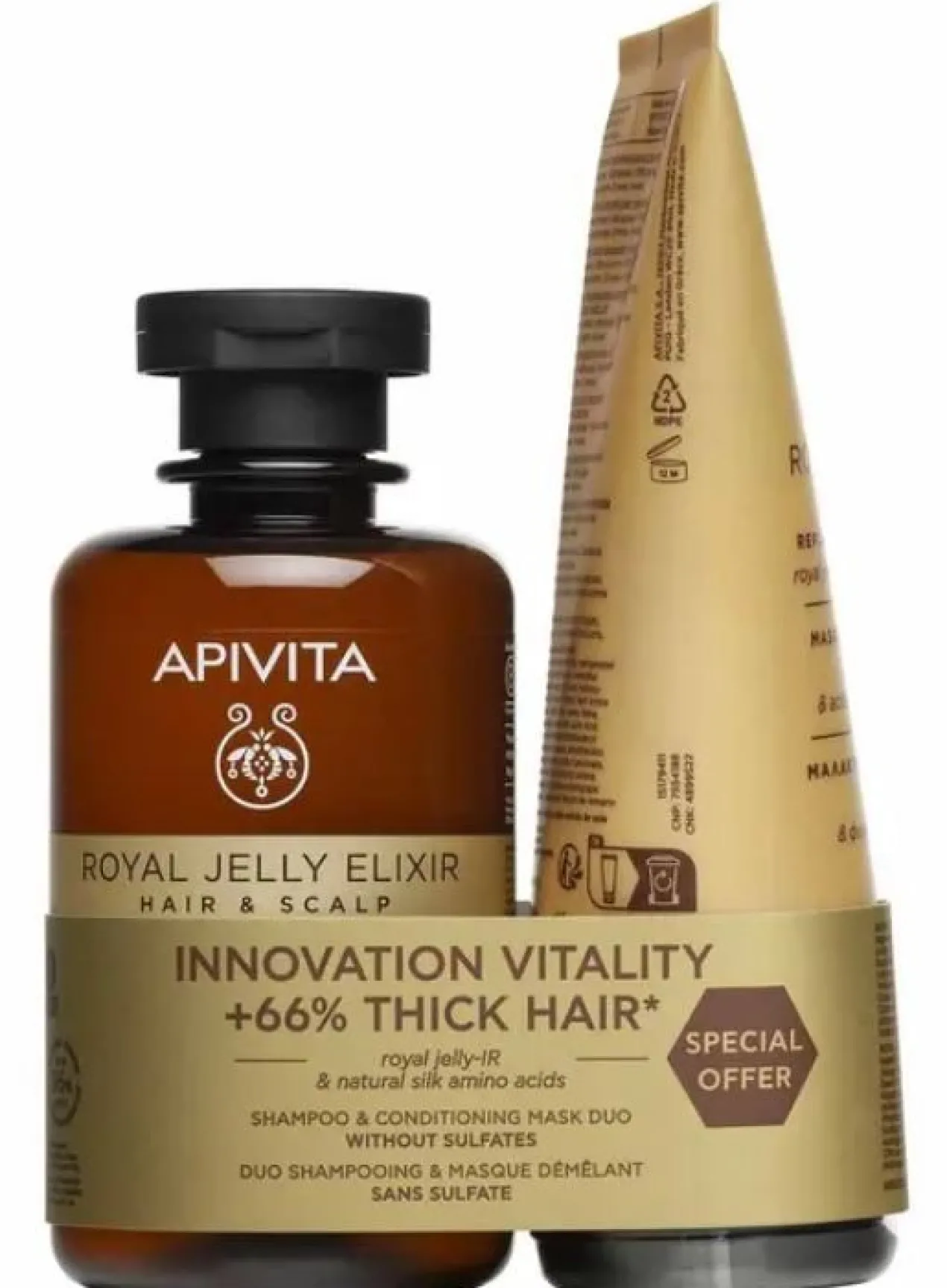 Estuche Royal Jelly Elixir Dúo Champú Y Mascarilla