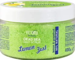 Exfoliante Facial y Corporal de Sal y Cáscara de Limón