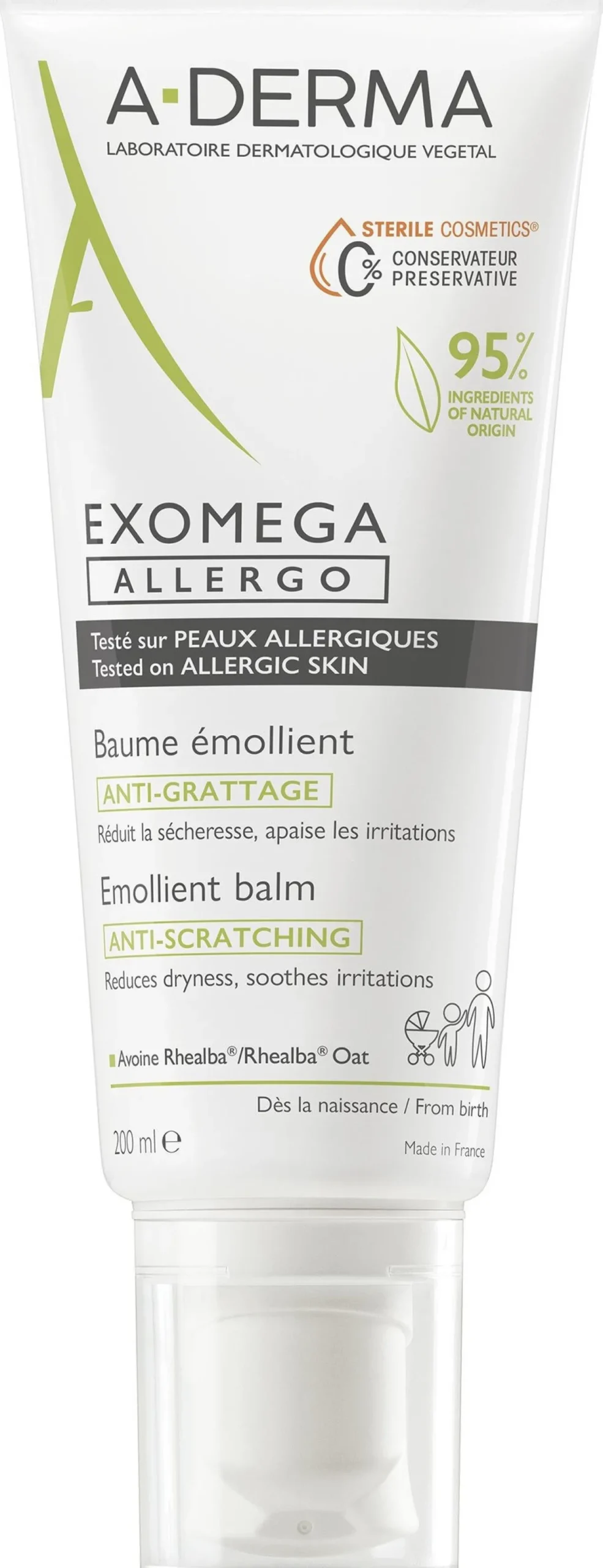 Exomega Allergo Bálsamo Emoliente Anti-rascado