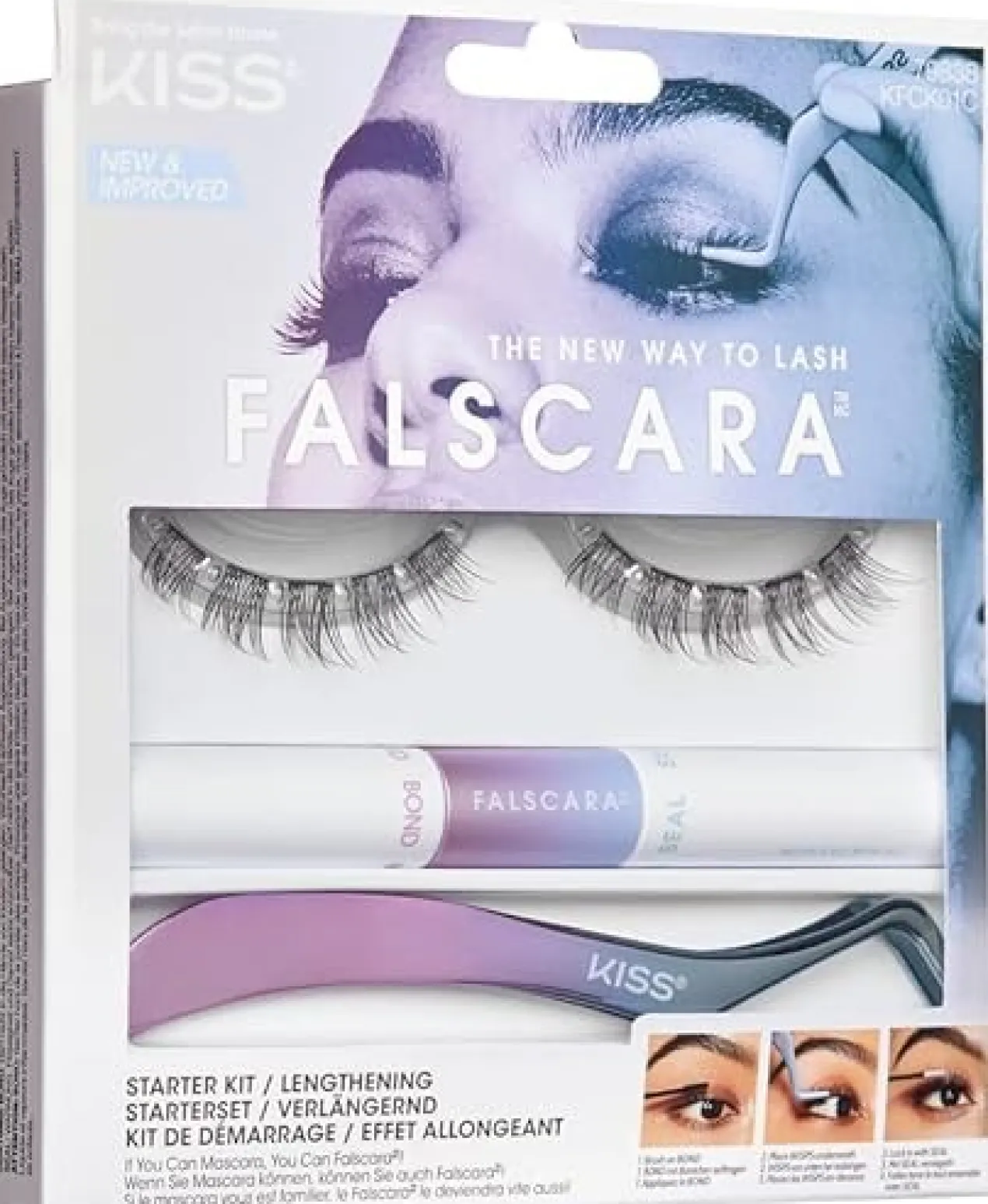 Falscara Eyelash Starter Kit Efecto Alargamiento