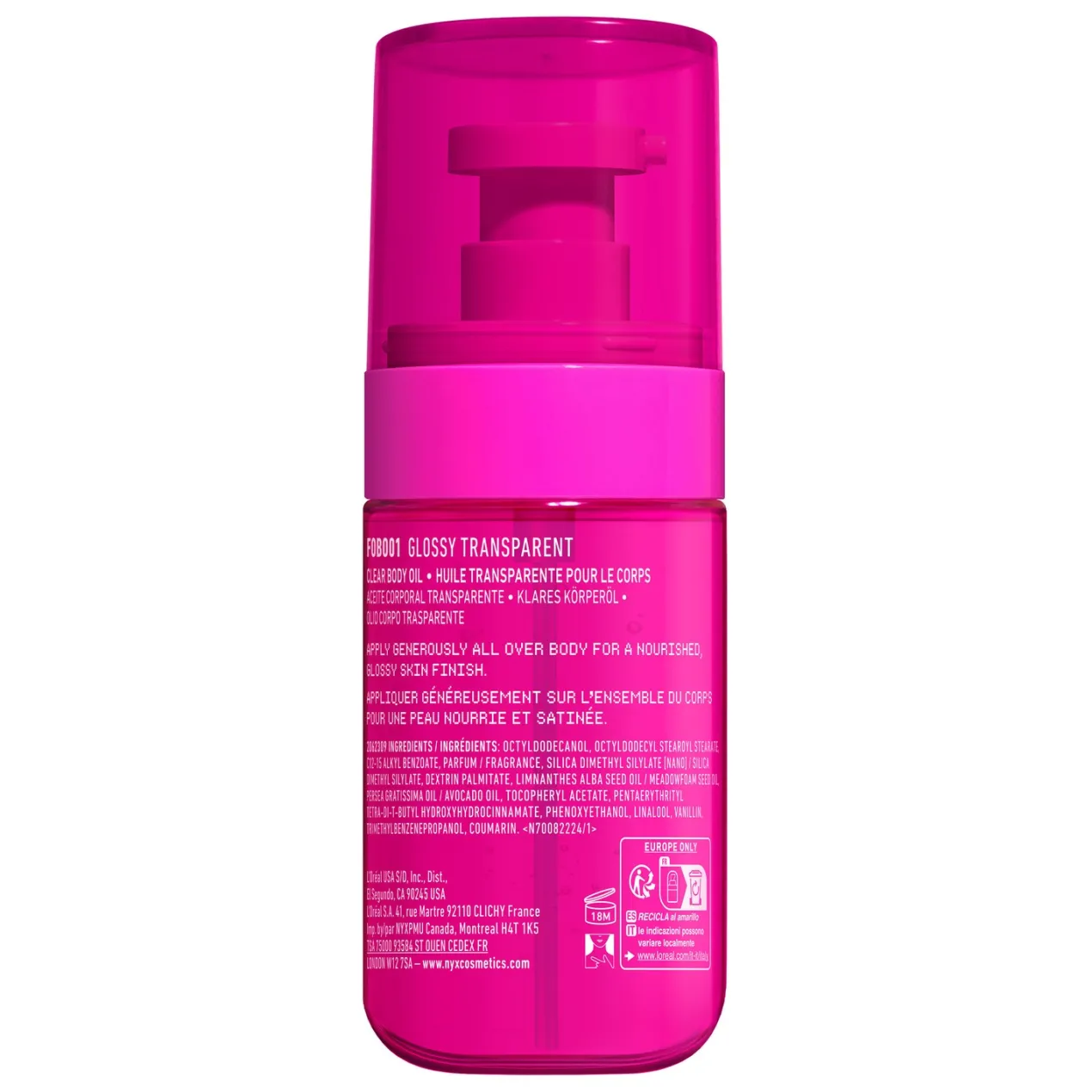 Fat Oil Body Oil Transparent