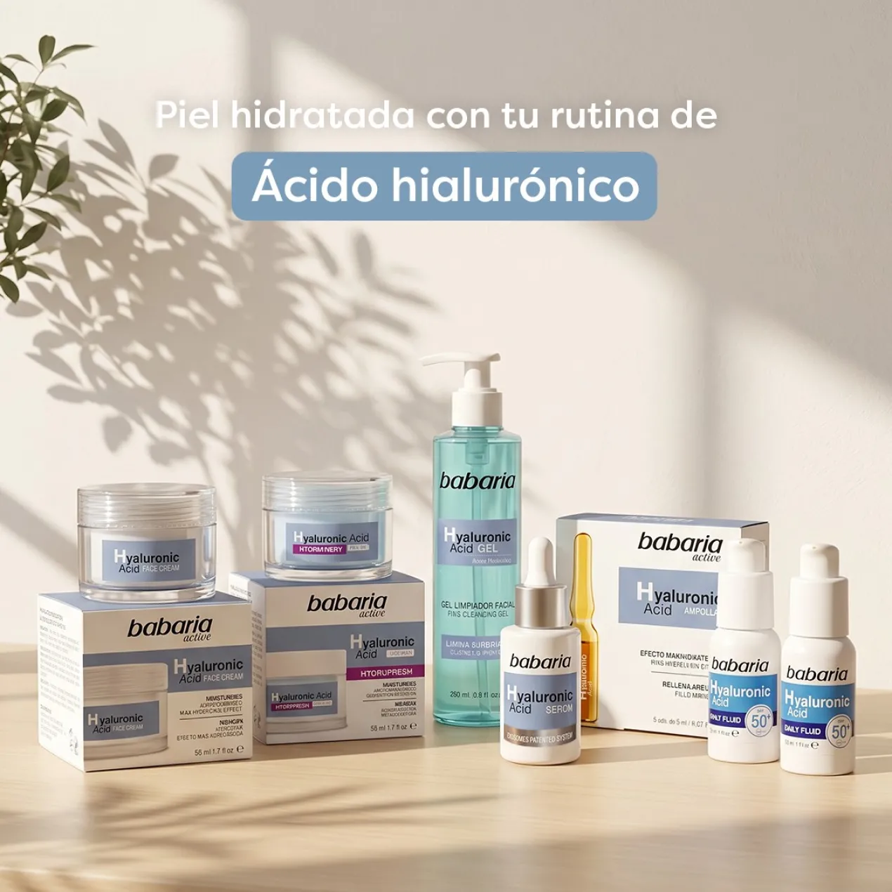 Fluido Facial Ácido Hialurónico SPF 50+