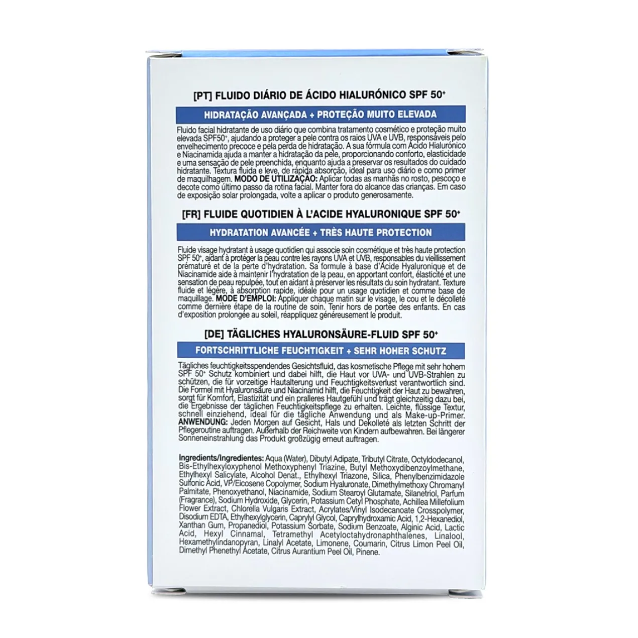 Fluido Facial Ácido Hialurónico SPF 50+