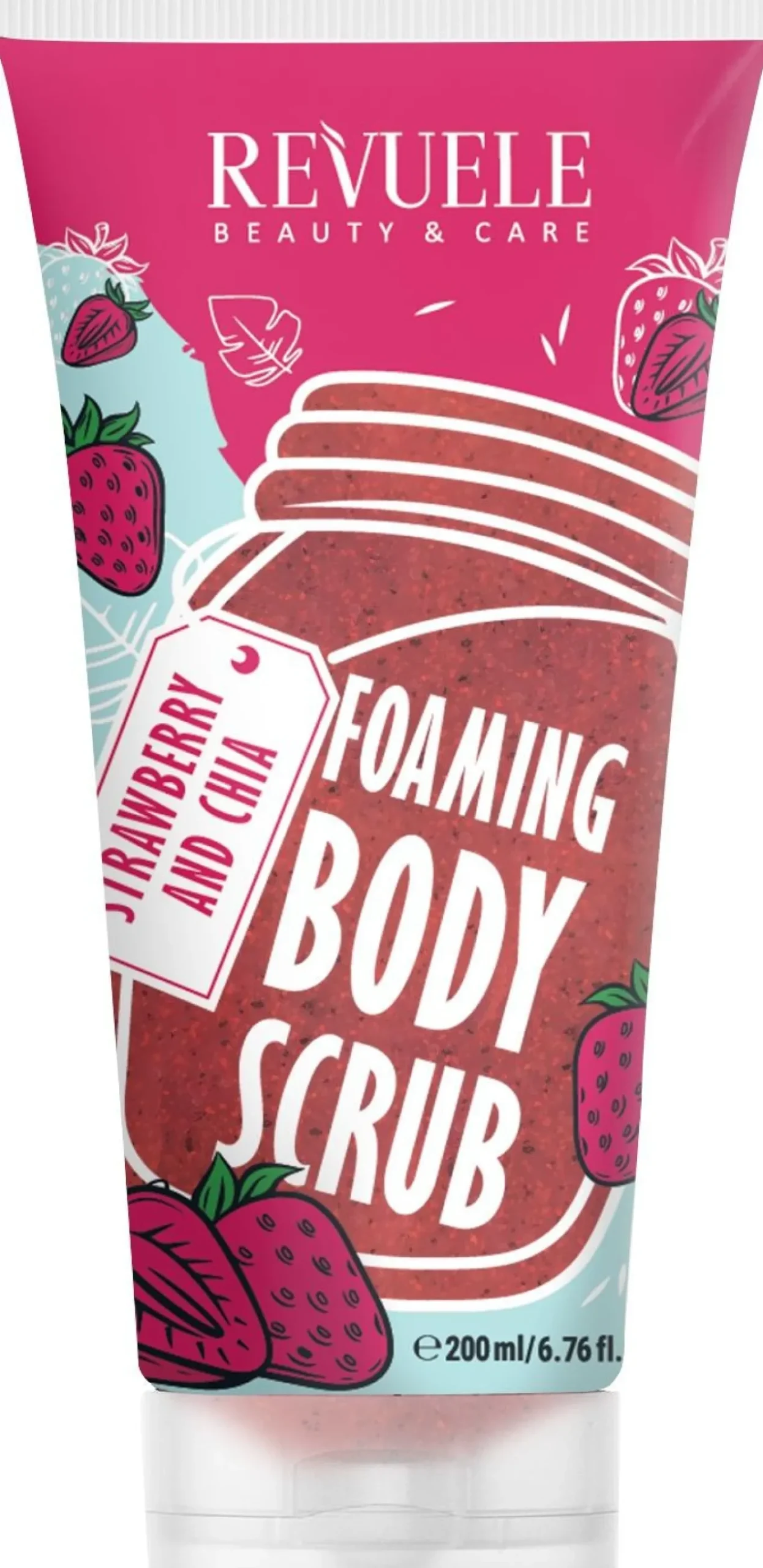 Foaming Body Scrub Exfoliante Corporal de Fresa & Chia