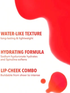 For The Flush Lip & Cheek Tint Tinte de Labios y Mejillas