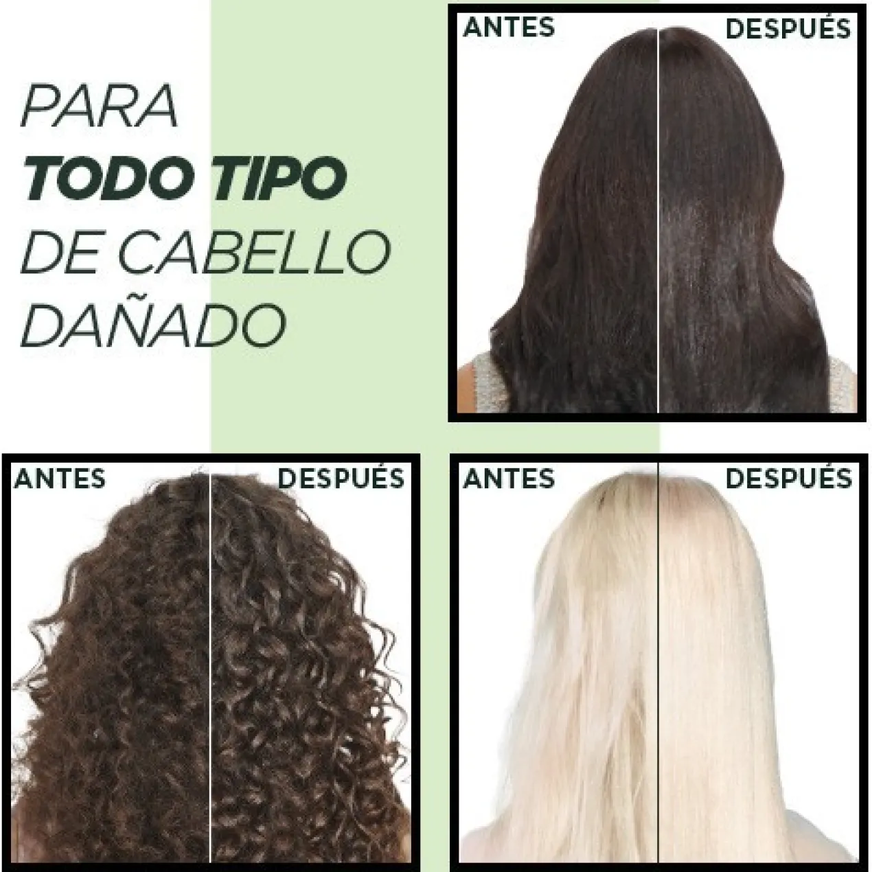 Fructis Crema sin Aclarado 10-en-1 Adiós Daños con Aceite de Marula para cabello dañado