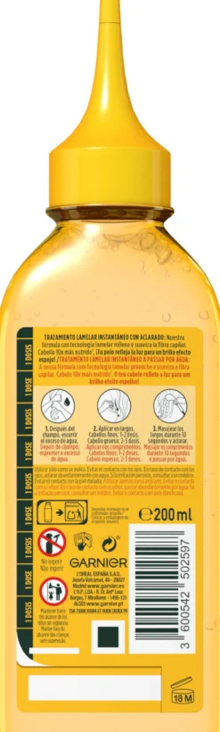 Fructis Hair Drink Tratamiento Banana Ultra Nutritiva