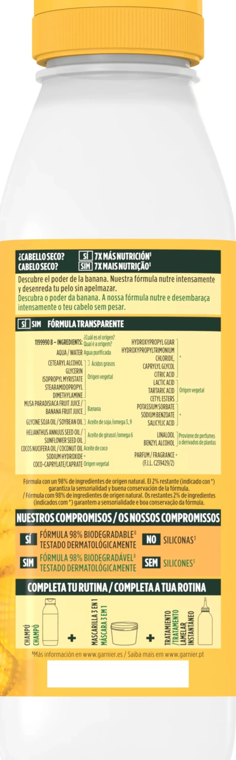 Fructis Hair Food Banana Ultra Nutritiva Acondicionador