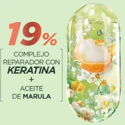 Fructis Tratamiento Intensivo Keratin Filler Adiós Daños con Aceite de Marula para cabello dañado