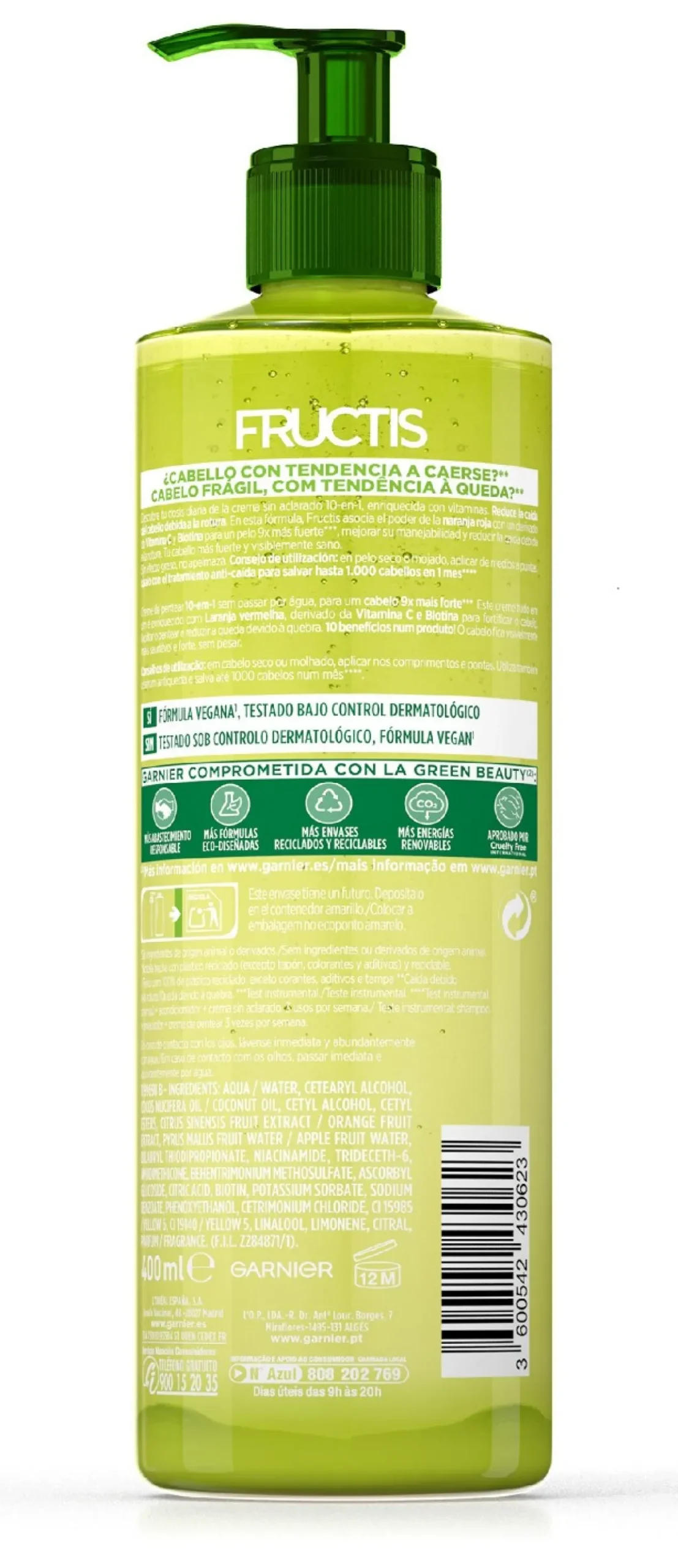 Fructis Vitamin Force Crema sin Aclarado