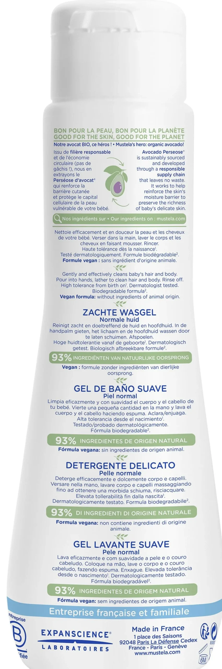 Gel de Baño Suave para Bebés