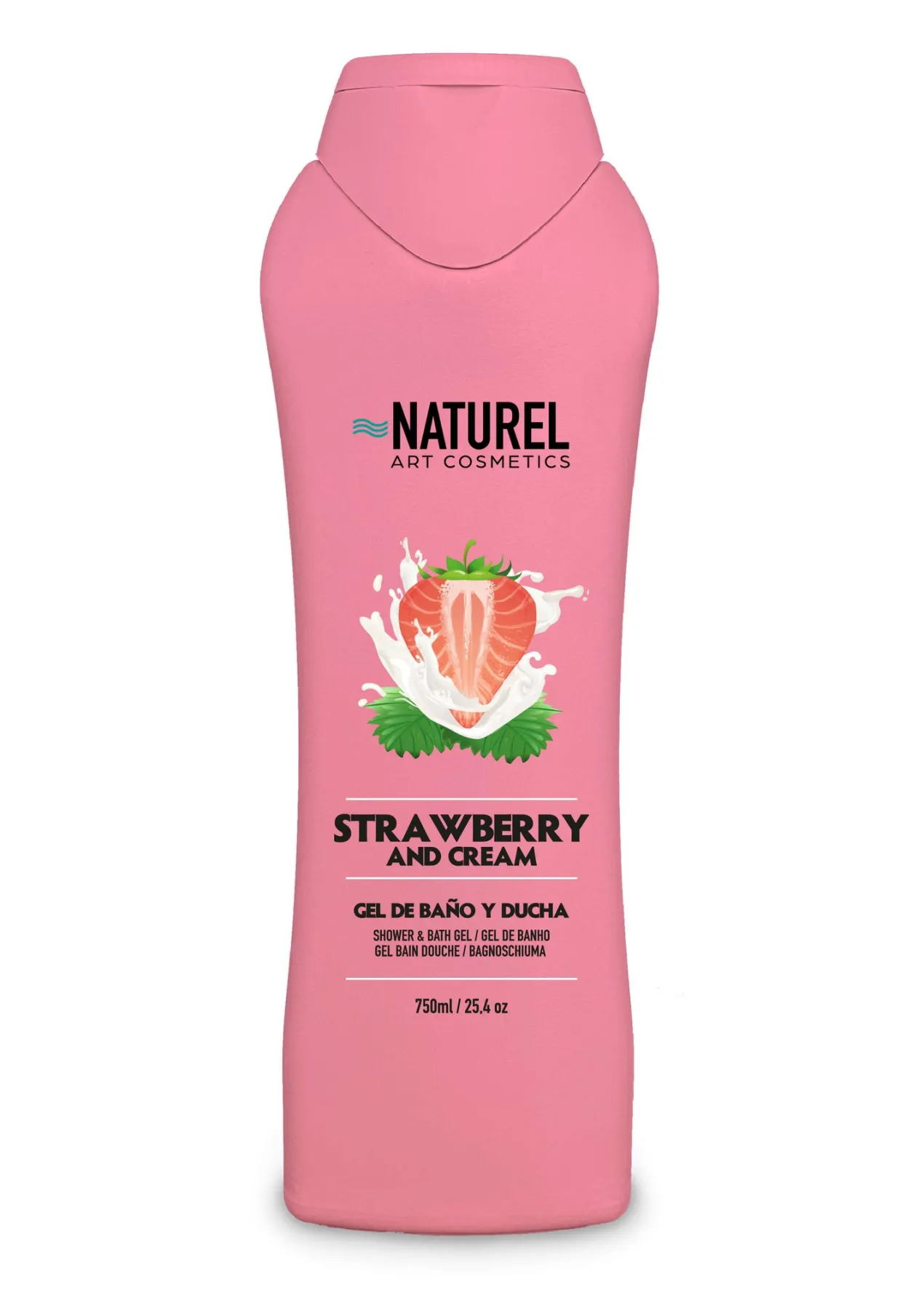 Gel de Baño y Ducha Fresa y Crema